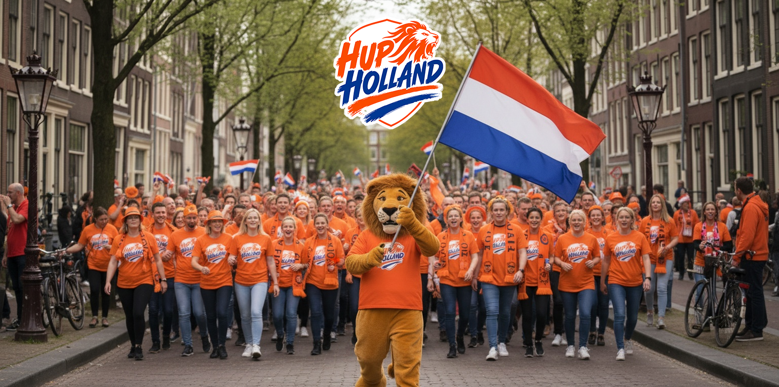 Hup Holland supportersmars